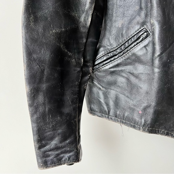 Vintage Brooks Leather Motorcycle Jacket - Picture 6 of 15